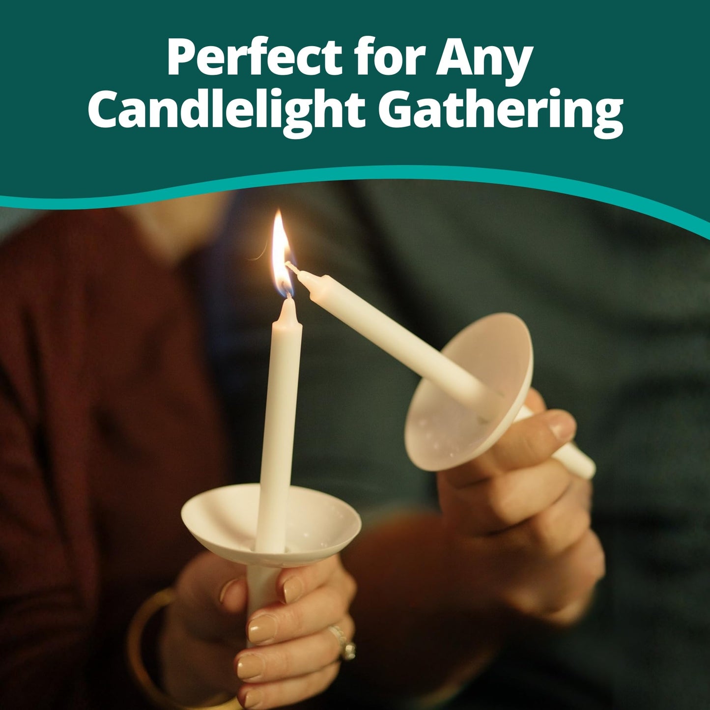 Concordia Supply Candlelight Service Reusable Plastic Candle Holders - 250 Pcs. Protector for Church Vigils, Memorial & Christmas Eve Candles
