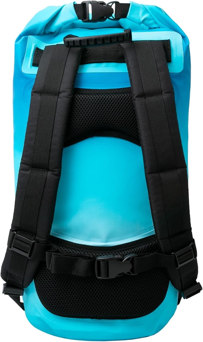 geckobrands Hydroner 20L Waterproof Dry Bag Backpack – Lightweight Roll-Top Bag with Clear Phone Pouch for Outdoor Activities