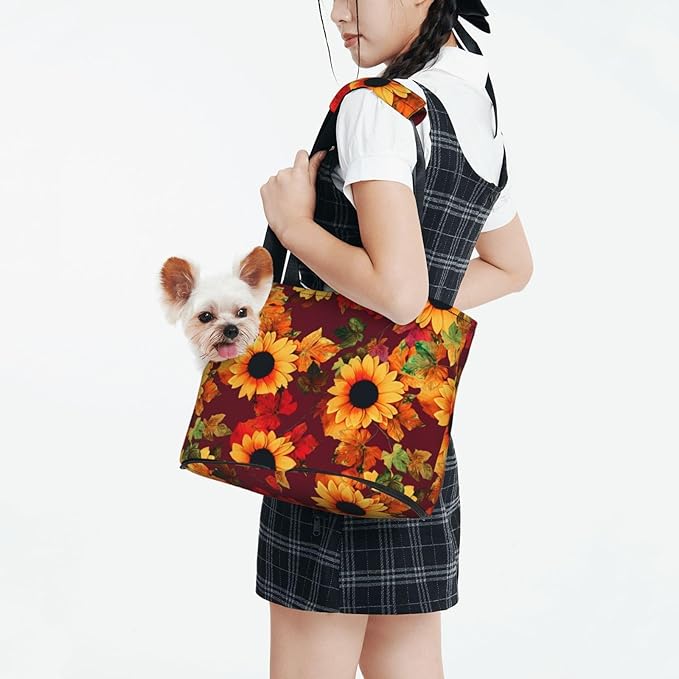 OEDTF Dog Purse Carrier with Safety Buckle, Dog Sling for Puppy and Cats Breathable Waterproof Wear-Resistant Foldable