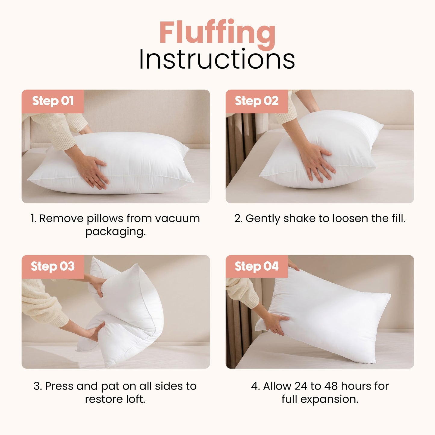 Utopia Bedding 12x20 Pillow Inserts, Set of 2, White – Indoor Decorative Throw Pillows for Bed, Sofa & Couch – Soft, Supportive & Fluffy Cushion Inserts