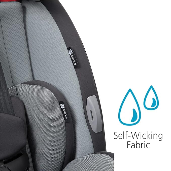 Safety 1st Grow and Go Comfort Cool All-in-One Convertible Car Seat, Rear-Facing 5-50 lbs, Forward-Facing 22-65 lbs, and Belt-Positioning Booster 40-100 lbs, Pebble Path