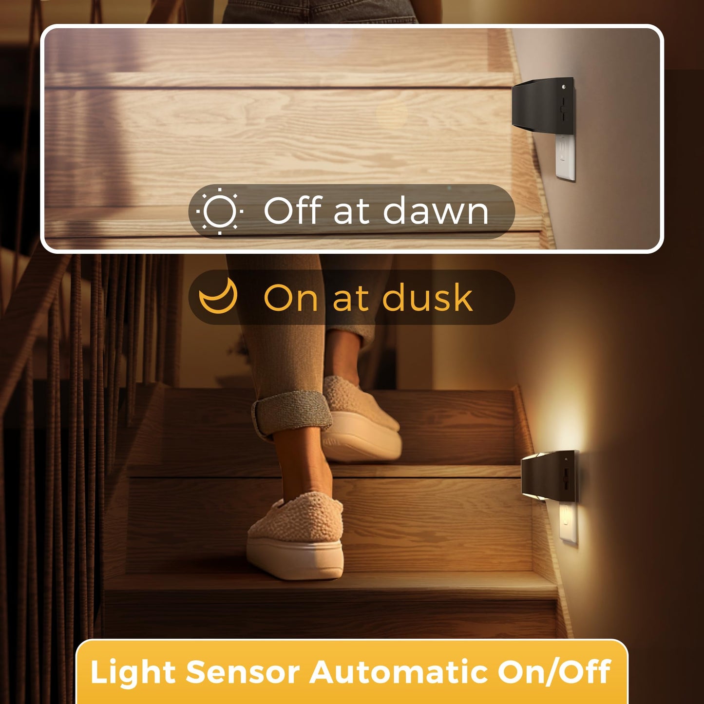 L LOHAS LED Night Lights Plug into Wall, 2 Pack Dimmable Modern LED Bright Night Light for Kids,Dusk to Dawn Sensor, 0-150LM Adjustable Brightness,Soft White 3000K, for Hallway Bedroom Stairway