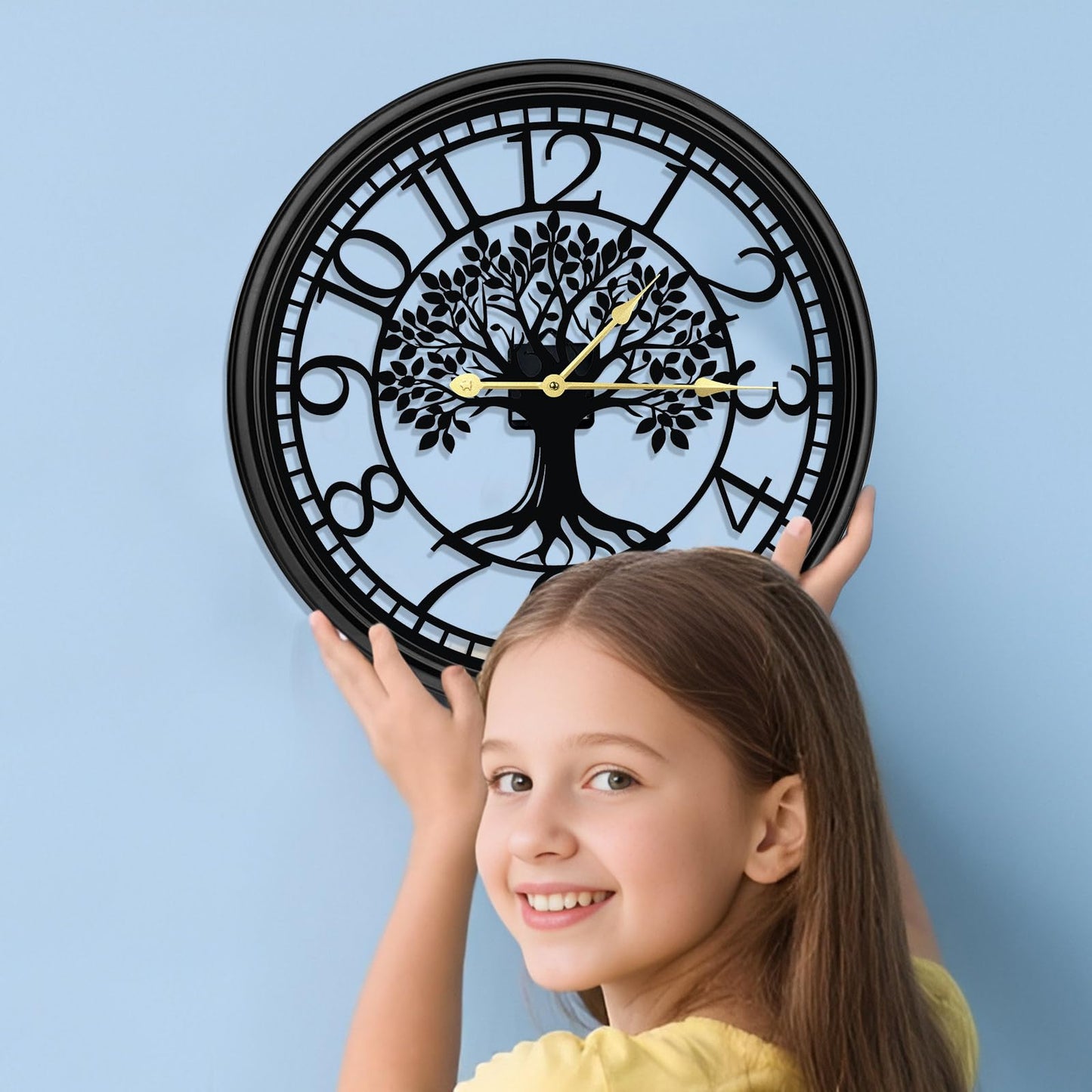 VPDTVK Big Wall Clock - Wall Clocks for Living Room Decor, Quiet and No Ticking Suitable for Wall Decor, Living Room Decoration, Kitchen Decoration
