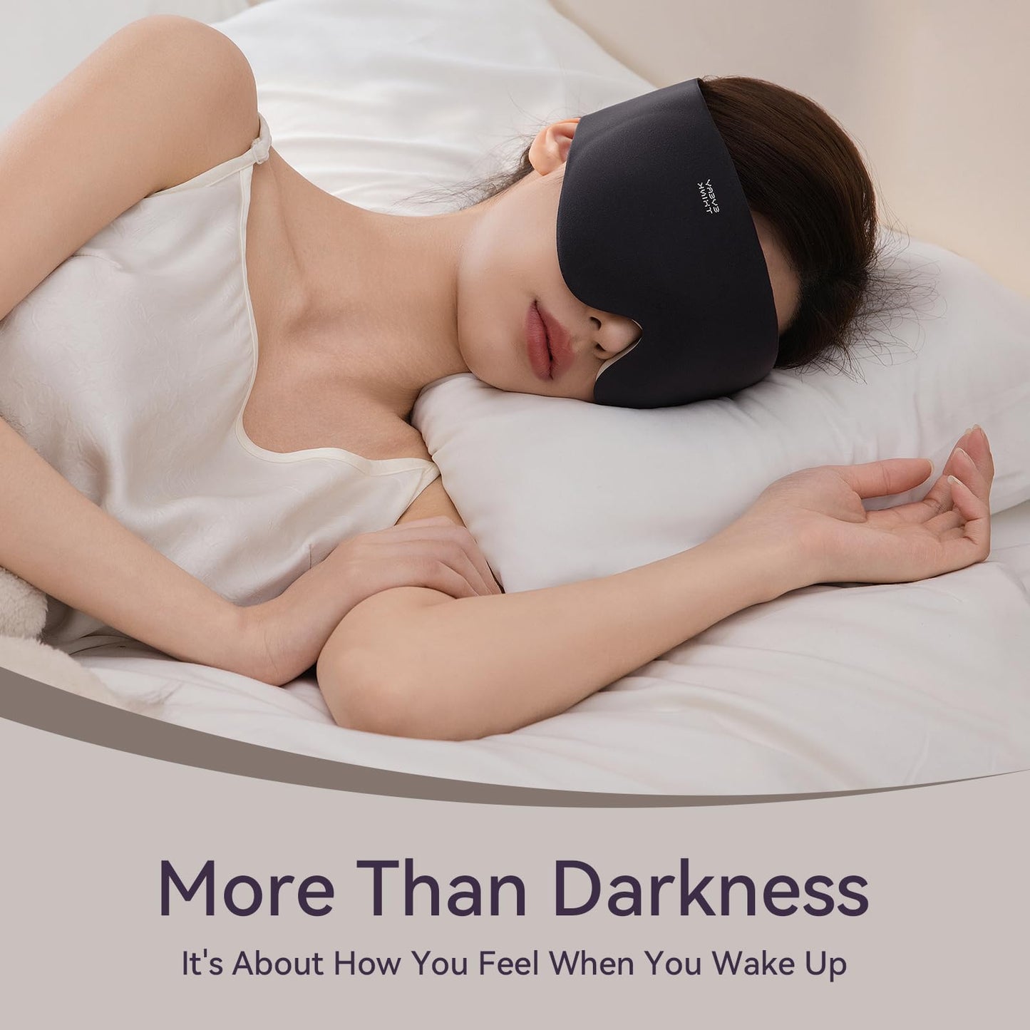 EVERY THINK Sleep Mask for Men Women - Eye Masks for Sleep, 100% Blackout Eye Covers for Sleeping, Eye Mask for Lash Extensions, 3D Zero Eye Pressure Travel Eye Mask Blindfold for Side Sleeper