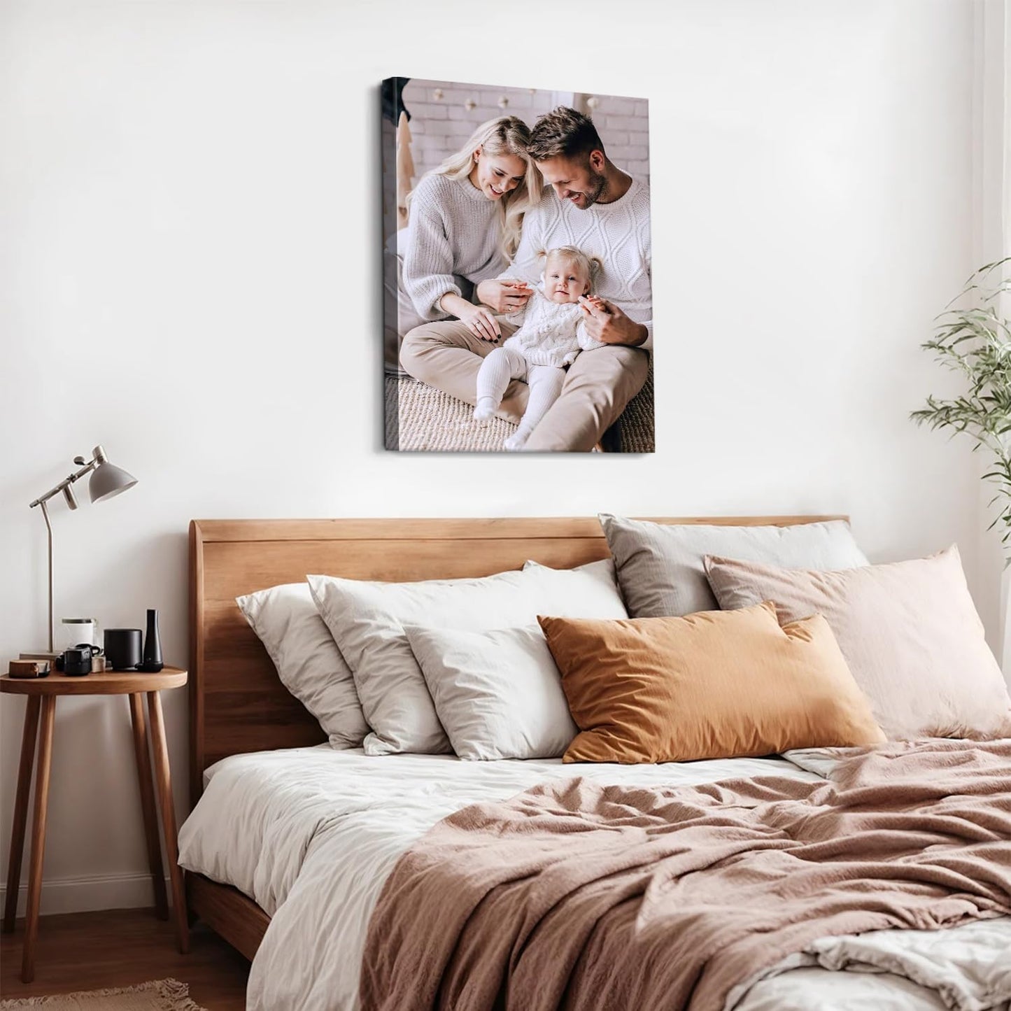 Canvas Prints with Your Photos, Ship Next Day Personalized Wall Art for Home Decor, Perfect Custom Photo Gifts for Wedding, Birthday, Family & Friends - Ready to Hang Canvas Pictures Framed 8x10
