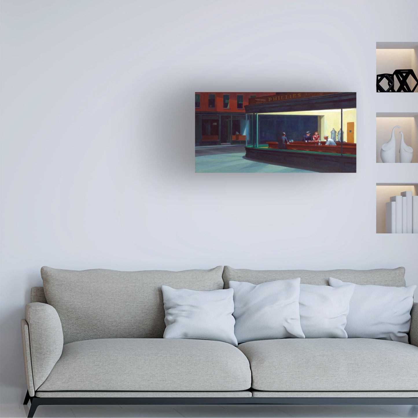 Edward Hopper 'Nighthawks' Canvas Art