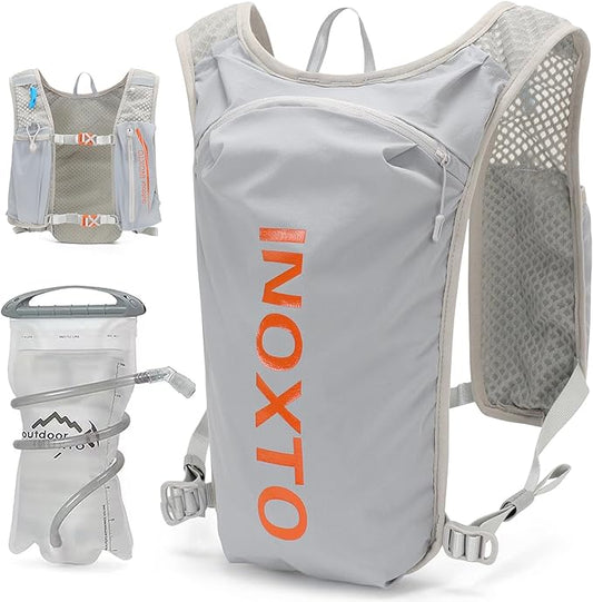 INOXTO Running Hydration Vest Backpack,Lightweight Insulated Pack with 1.5L Water Bladder Bag Daypack for Hiking Trail Running Cycling Race Marathon for Women Men