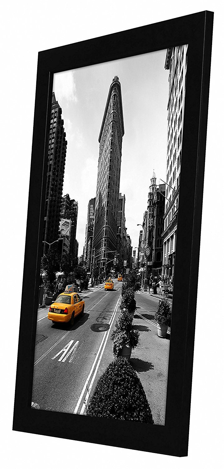 Americanflat 11x17 Picture Frame with Shatter-Resistant Glass - Signature Collection - Gallery-Style Frames Made of Engineered Wood - Photo Frame for Wall Display - Black