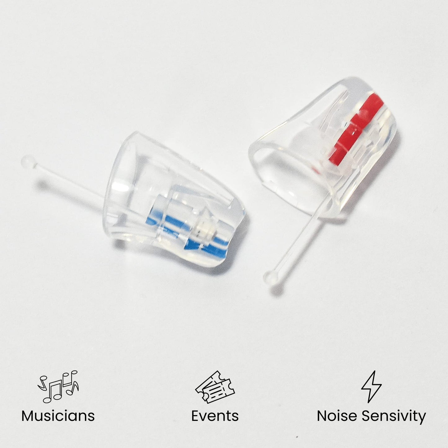 Earasers 19dB Noise Reducing Earplugs w/Case - Medium