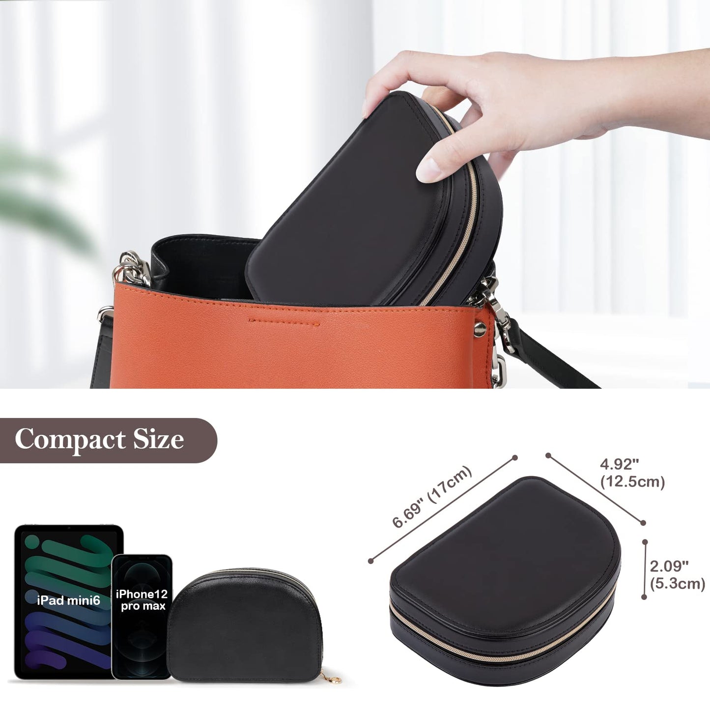 ProCase Jewelry Organizer Stand Bundle with Travel Size Jewelry Box