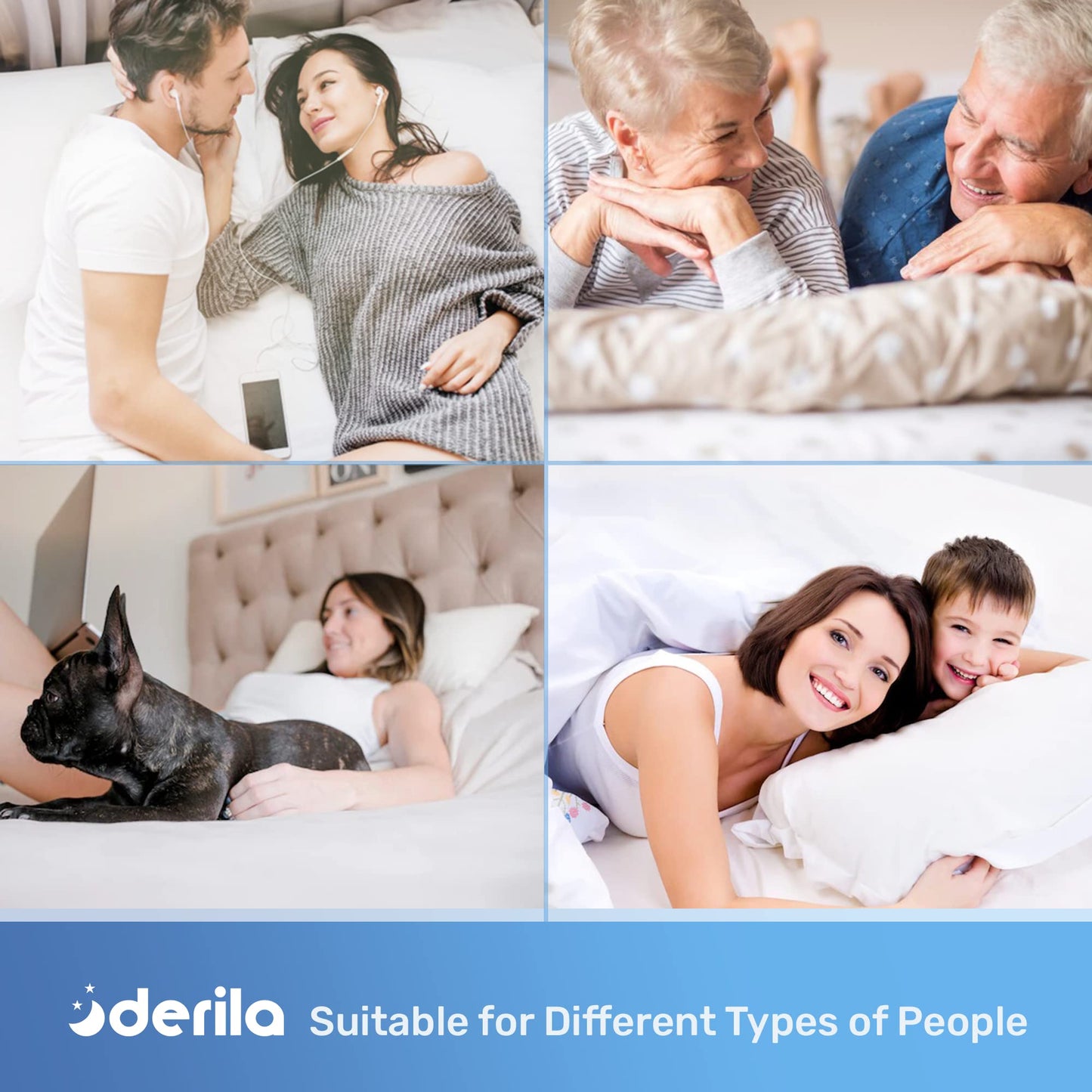 Derila King Size Cooling Pillowcase | Optimal Temperature Control for Your Derila Memory Foam Pillow for Perfect Sleep. Quality Material White Pillow case ensures for Pillows 23.6" x 13.4" x 4.3"