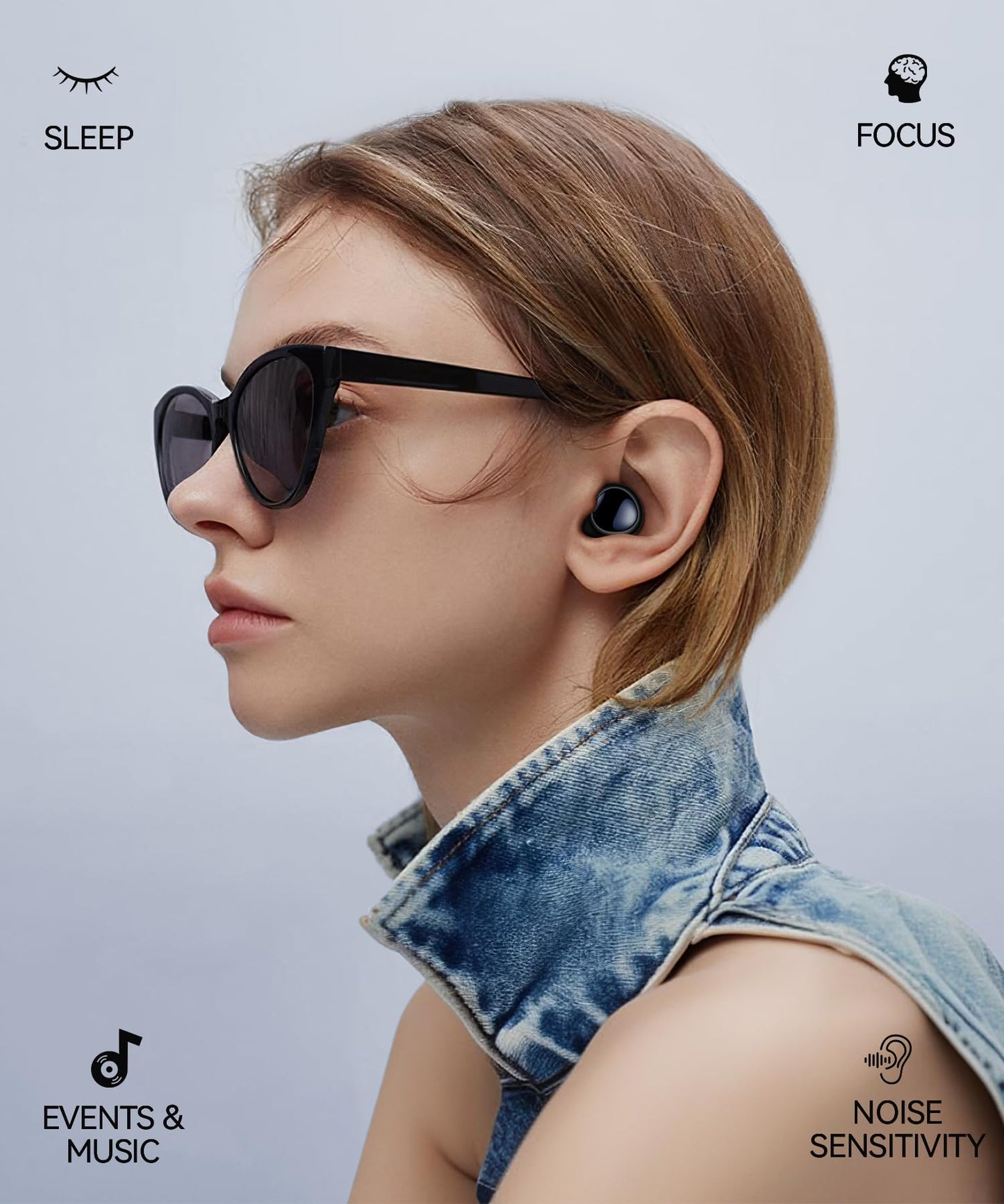 Toapex Ear Plugs for Sleeping 45dB Ultra-Comfort Noise Cancelling Earplugs for Sleep, Deep Focus, Travel, Noise Reduction Ear Plugs for Snoring, Side Sleepers, Reusable