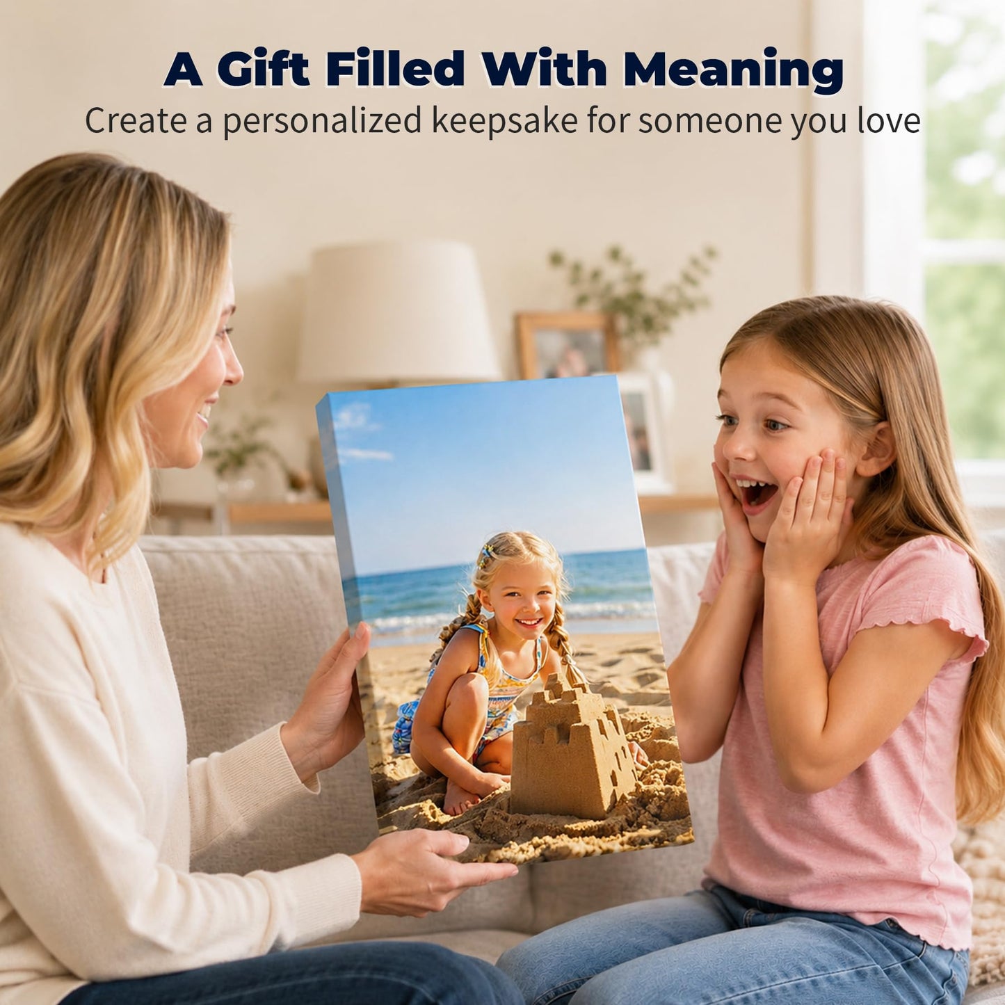 Personalized Custom Canvas Prints 8x10 inch, Photo On Canvas Transform Your Photos into Stunning Framed Wall Art-Digitally Printed Photo To Canvas - Ideal for Home Decor, Gifts & Keepsakes