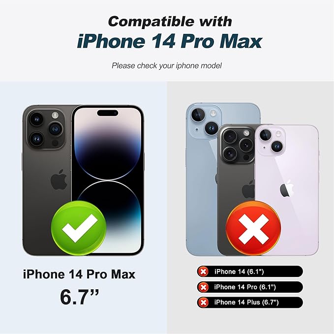 CIVICASE for iPhone 14 Pro Max Wallet Case with Stand,PU Leather Flip Credit Card Holder Slots (RFID Blocking),Compatible with Magsafe Magnetic Holder Phone Cover Women Men,Orange