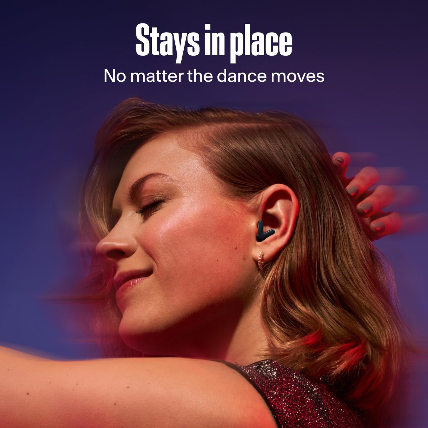 Alpine Tune Earplugs, Concert Ear Plugs for Noise Reduction, High Fidelity Music Quality, 19dB Hearing Protection with Crystal Clear Sound, Incl. 4 Sizes, for Parties, Raves, Festivals & Clubs, Black
