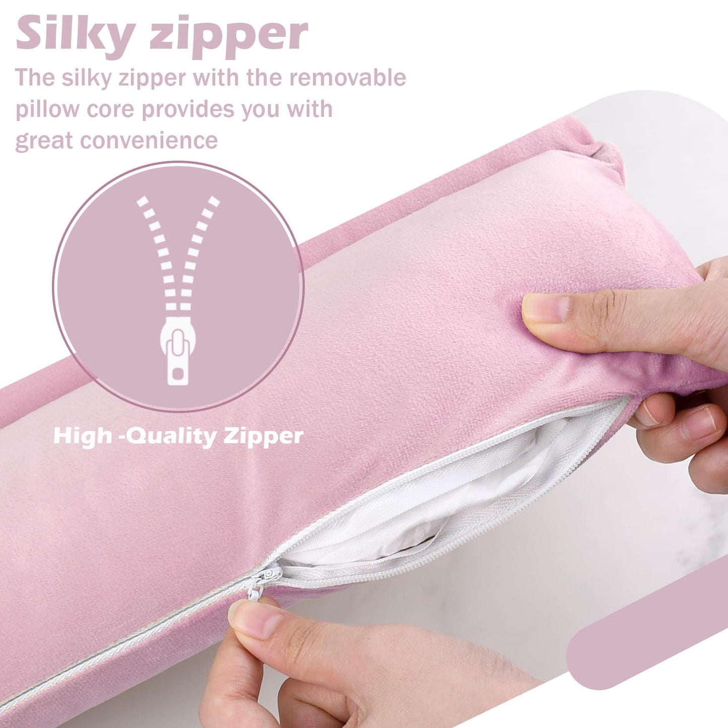 zzhxkjhky Arm Elevation Pillow Washable Cover Elevation Pillow for Swelling and Circulation Pain Relief for Arm Pain, Leg Injury and Shoulder Surgery (Pale Purple)