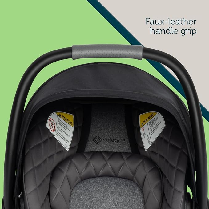 Safety 1st onBoard™ Insta-Latch™ DLX Infant Car Seat with Base, Baby Car Seat for 4-30 lbs., Rear Facing Car Seat, Beach Rose