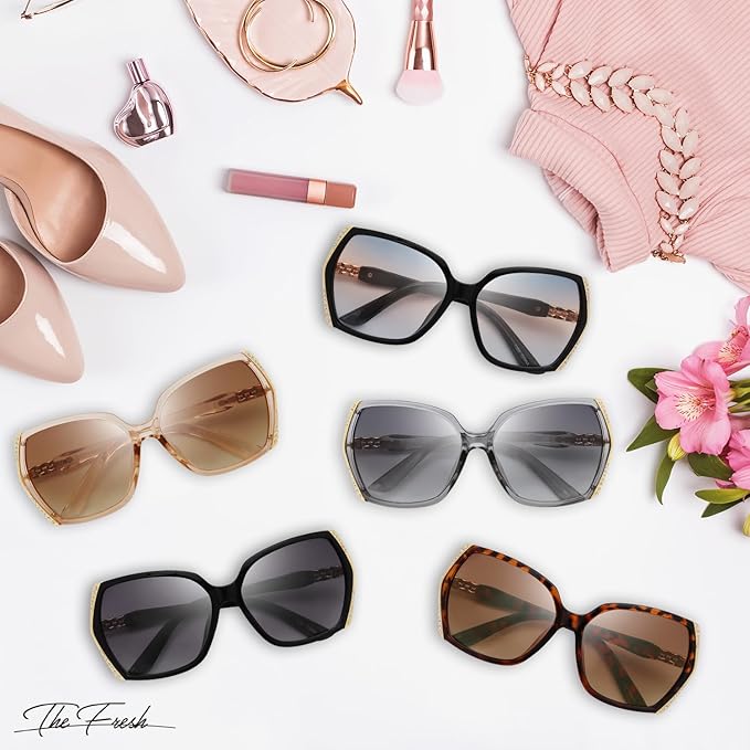 The Fresh Classic Crystal Elegant Women Beauty Design Sunglasses Gift Box