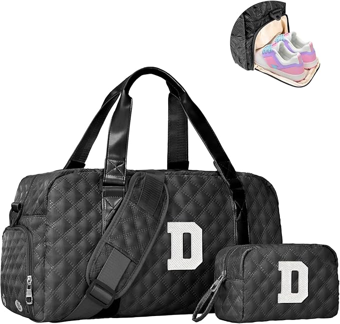Elilier Girls Birthday Gifts, Travel Duffel Bag, Personalized Weekender Bag, Monogram Overnight Bag Gift for Grandmother, Birthday Gifts Personalized Gifts Bridesmaid Gifts, Mom Gifts