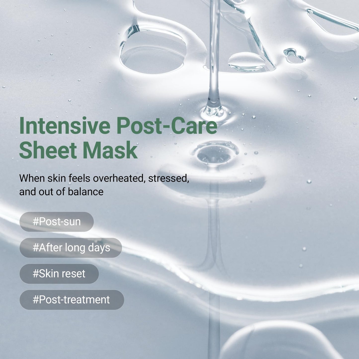 DA EFFECT Cooling Treatment Sheet Mask – Skin Protection & Barrier Repair Care for Stressed, Irritated Skin | Post-Treatment Care | Calming, Hydrating Face Mask | 25g x 5 Sheets