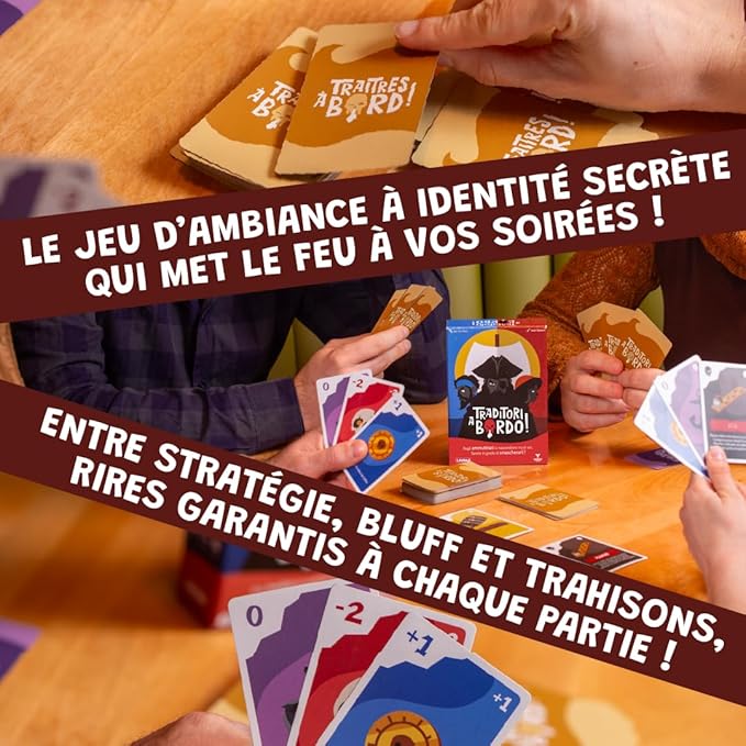 SAVANA Traitors Aboard - Award Winning Secret Identity Party Game - Fun, Bluffing and Betrayal | Easy to Learn, 15-Minute Round | Popular Games for 3-8 Players - Ages 10+