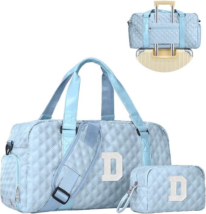 Elilier Girls Birthday Gifts, Travel Duffel Bag, Personalized Weekender Bag, Monogram Overnight Bag Gift for Grandmother, Birthday Gifts Personalized Gifts Bridesmaid Gifts, Mom Gifts