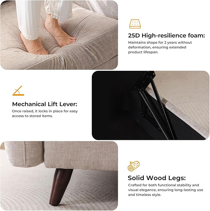 135'' Modular Sectional Sofa with Seats Storage, Oversized U Shaped Couch for Living Room,4-Seater Comfy Cloud Couches with Deep Seat,Movable Ottoman,2 Throw Pillow,Chenille,Khaki