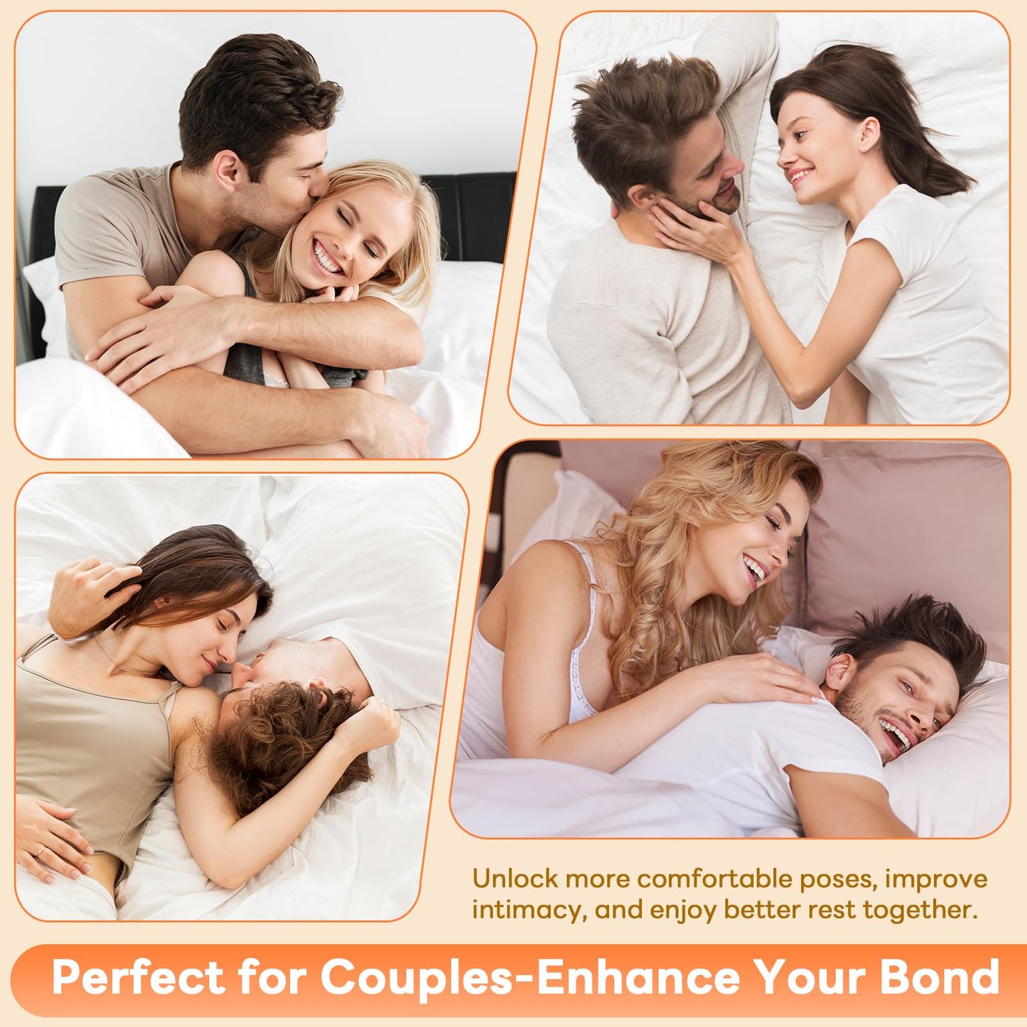 Mavnaiiz Memory Foam Wedge Pillow, 27° Angled Ergonomic Contoured Intimacy Couples Positioning Pillow for Reading, Back & Neck Support, Multi-Functional Body Support Cushion with Removable Cover