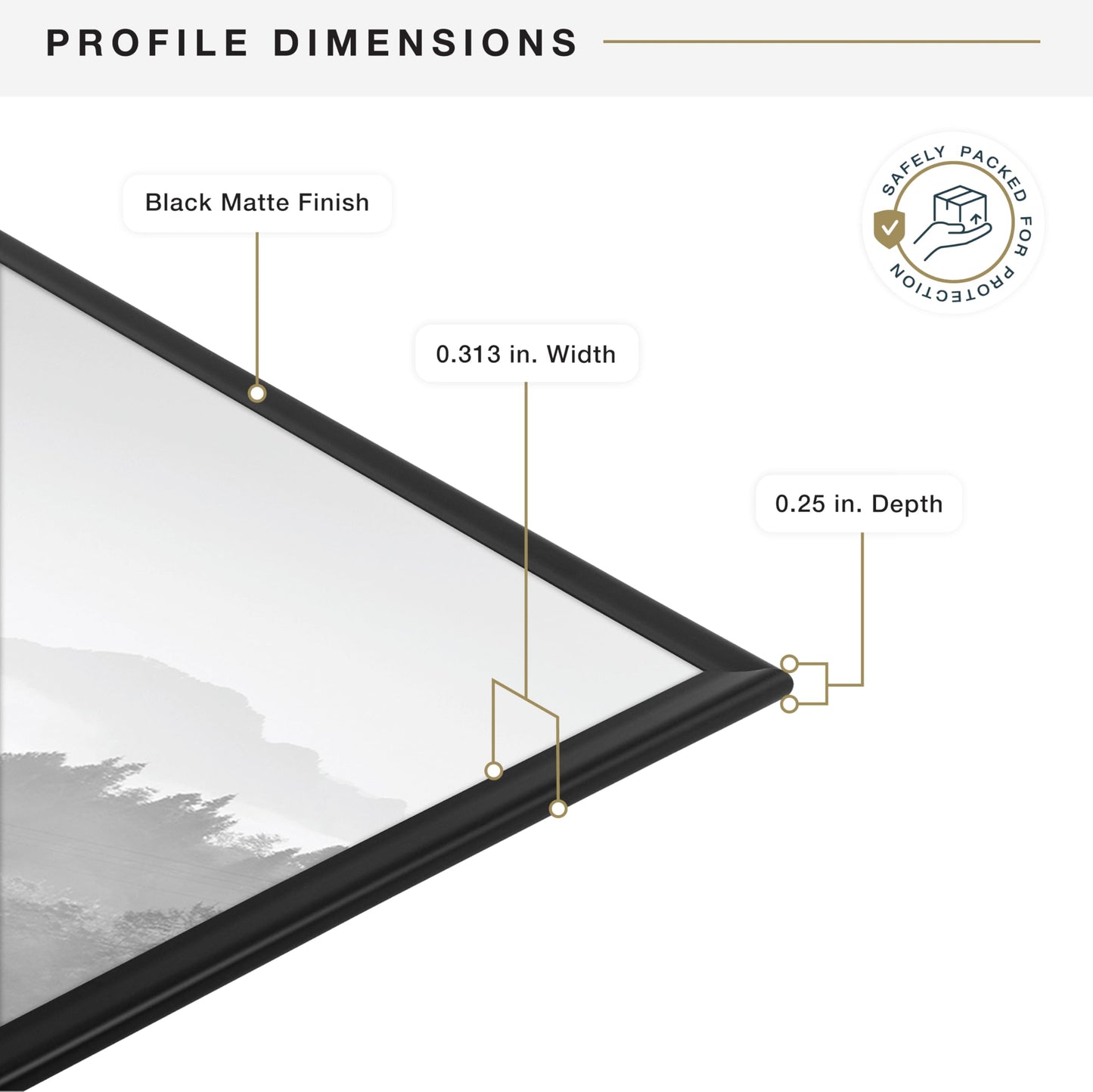 MCS Original Poster Frame 20x28 Black Lightweight Vertical & Horizontal Wall Hanging Large Picture Frame for Posters, Art Prints & Gallery Wall (2-Pack)
