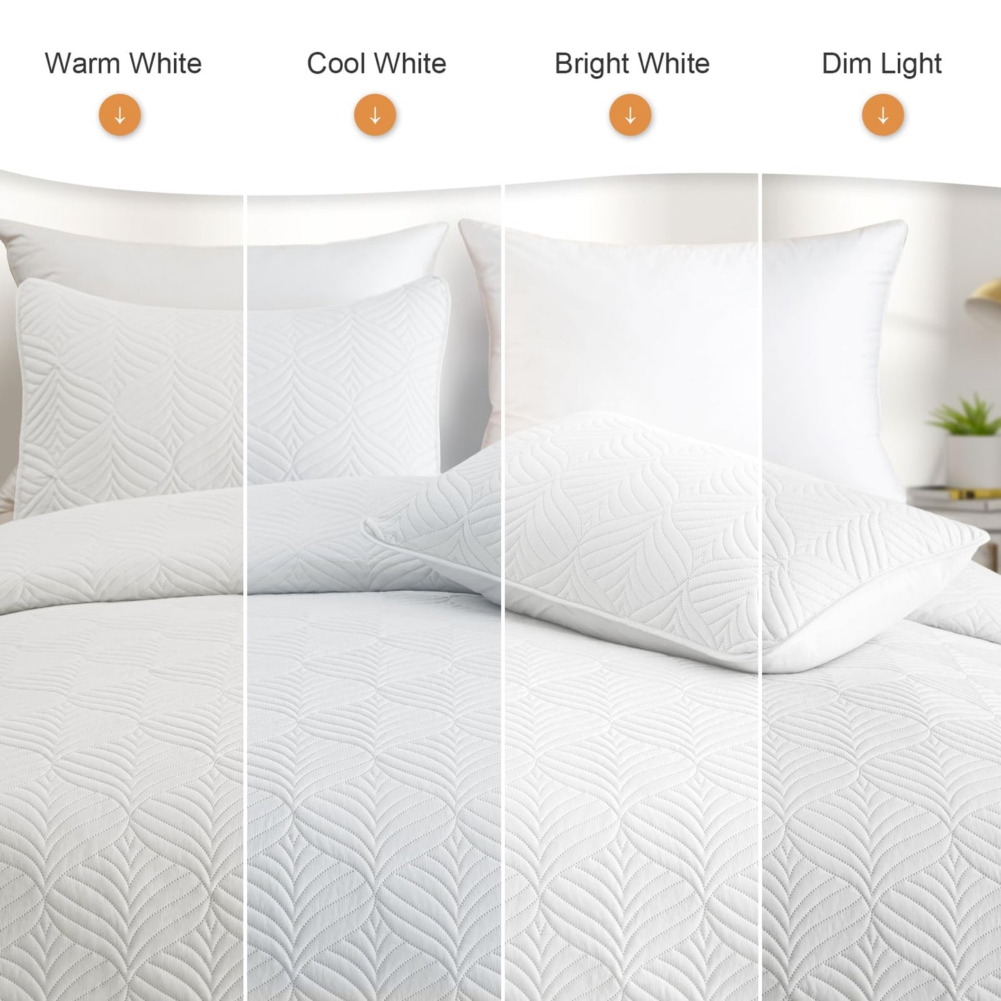 Whale Flotilla Extra Soft Full Queen Quilt Bedding Set, Lightweight White Bedspreads Quilts Queen Size with Modern Pattern, Reversible 3-Piece Coverlet with 2 Pillow Shames for All Seasons