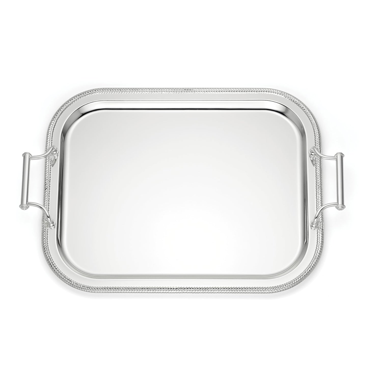 Reed And Barton 896102 Rectangle Silverplate Tray With Handles