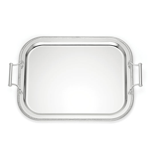 Reed And Barton 896102 Rectangle Silverplate Tray With Handles