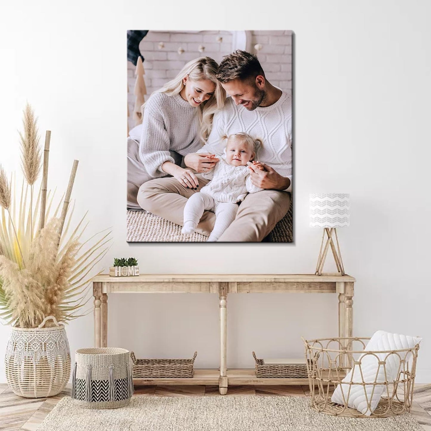 Canvas Prints with Your Photos, Ship Next Day Personalized Wall Art for Home Decor, Perfect Custom Photo Gifts for Wedding, Birthday, Family & Friends - Ready to Hang Canvas Pictures Framed 8x10