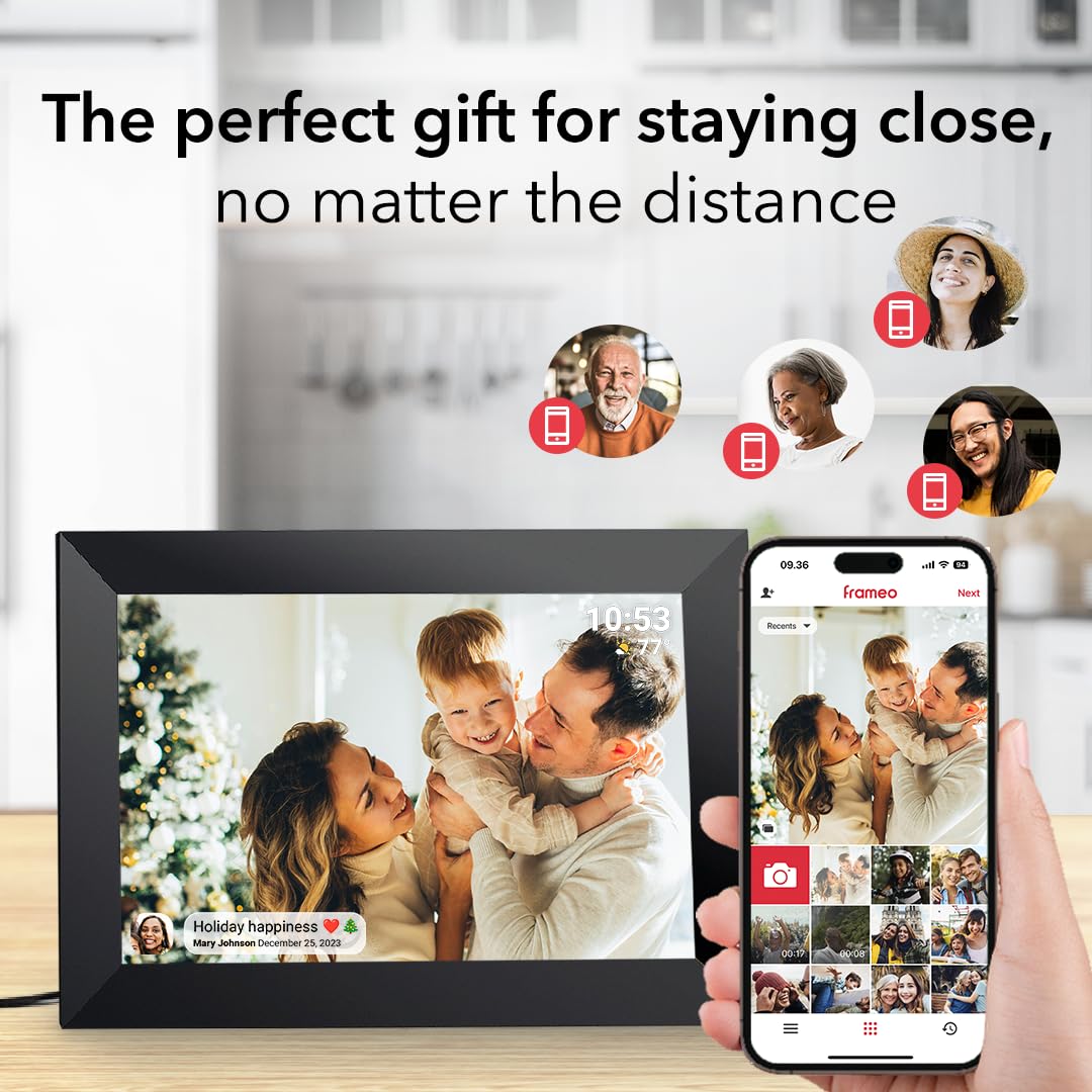 32GB FRAMEO 10.1 Inch Smart WiFi Digital Photo Frame