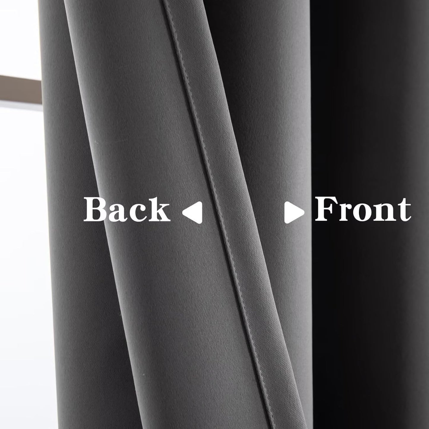 Zyvola 100% Blackout Curtains 108 Inch Length 2 Panels Set, Black Out Curtains for Living Room Bedroom, Thermal Insulated Room Darkening Drapes for Windows Home Decor(52W × 108L inch,Light Grey)