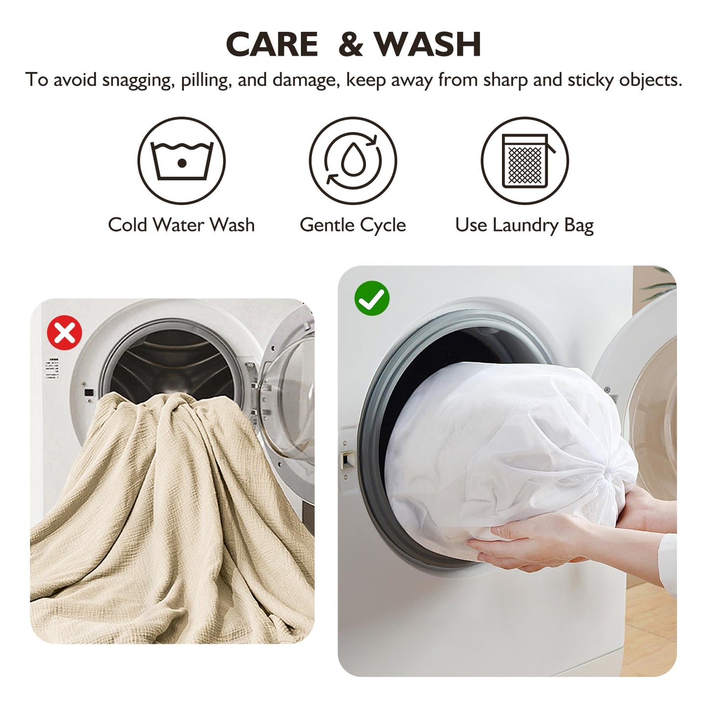 EMME Cotton Throw Blanket Large 4-Layer Gifts for Women 100% Muslin for Couch Breathable Gauze All Season Beige Soft and Lightweight Pre-Washed