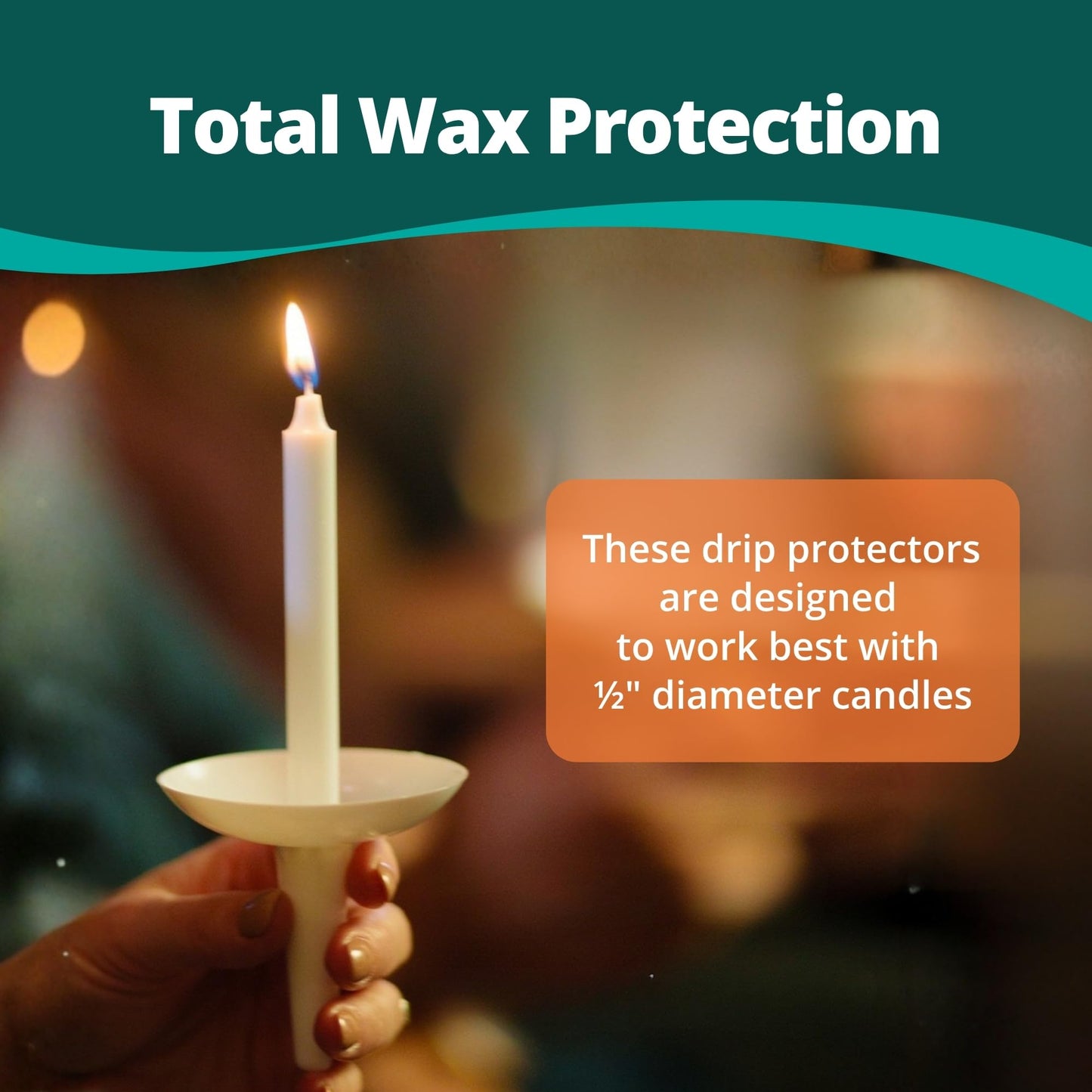 Concordia Supply Candlelight Service Reusable Plastic Candle Holders - 250 Pcs. Protector for Church Vigils, Memorial & Christmas Eve Candles