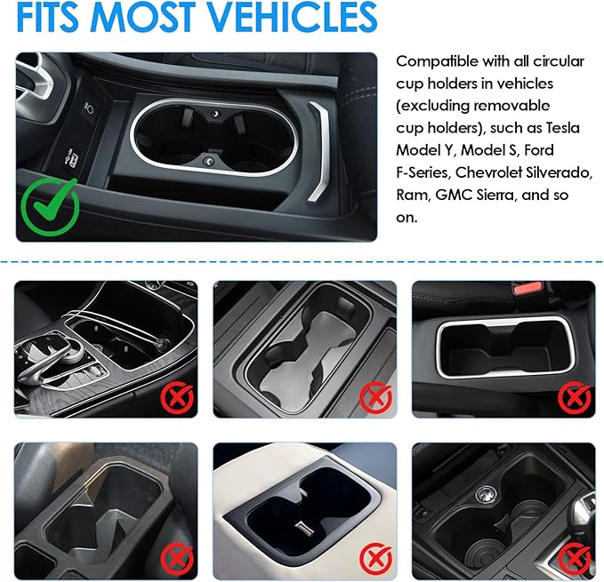 Car Tray& Car Desk for Laptop,Dual 360° Rotating,Anti Slip Leather Surface, Steering Wheel Tray,Car Accessories- Compatible with Tesila Model Y/3/S,Forrd F150/Explorer/Maverick/Most Vehicles (White)