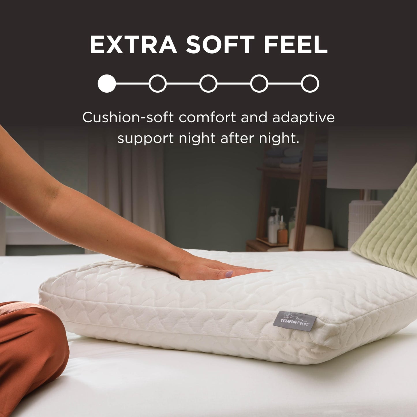 Tempur-Pedic TEMPUR-Cloud Pillow for Sleeping, Standard, White
