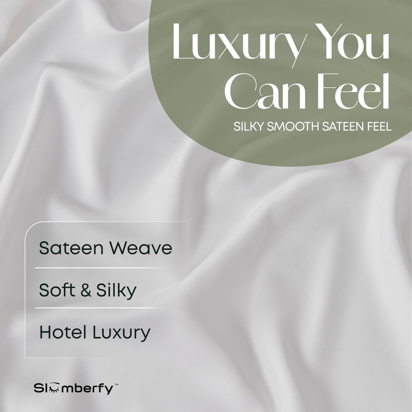 Slumberfy 4-Piece 400 TC Viscose Derived from Bamboo Sheets, Queen Size - 1 Fitted, 1 Flat, 2 Pillow Cases - Deep Pocket Cooling Viscose-Bamboo Bed Sheets in Magnetic Closure Gift Box, White