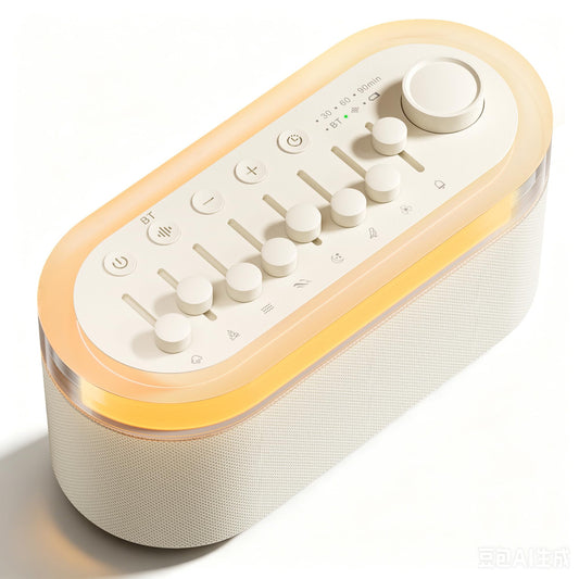 White Noise Sound Machine for Sleep with 256 Mixable Sounds & Bluetooth Speaker,3-in-1 Portable Sound Machine, 9 Color Adjustable Night Light, Automatic Timing & Rechargeable Battery for Adults Kids