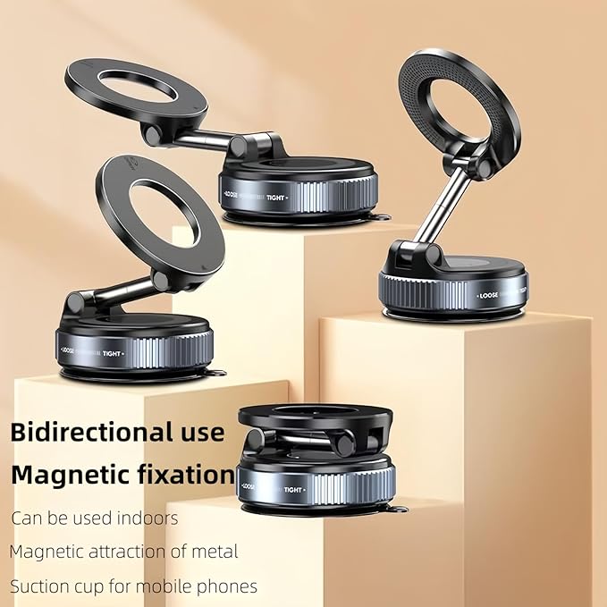Magnetic Phone Holder for Car X007,Upgrade The Strong Suction Power,360° Rotatable Magsafe Car Mount, Foldable & Adjustable,for iPhone17 Pro Max 16 15 14 13 12 & Android