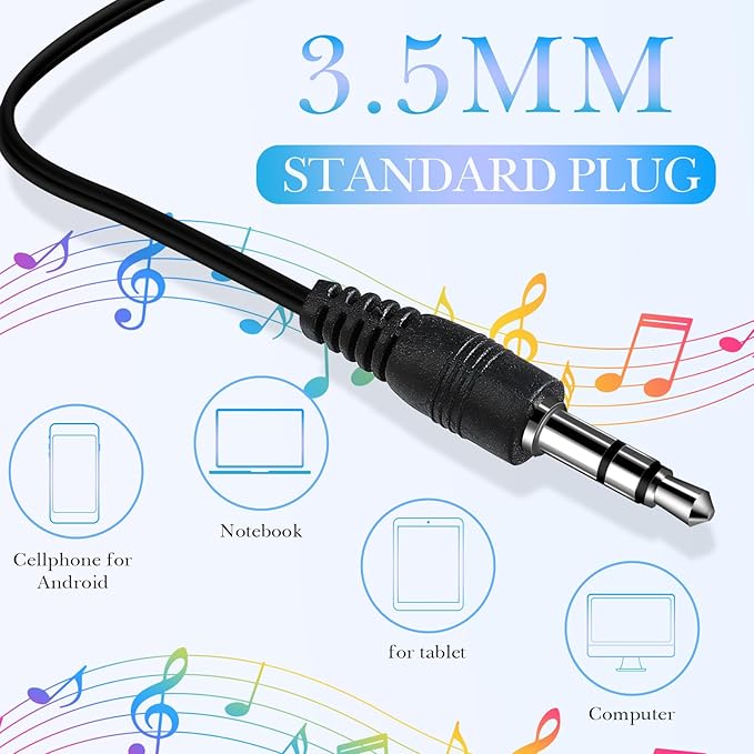 Kanayu 100 Pack Wired Earbuds Bulk for Classroom Ear Headphones Wired Basic Student Earbuds No Microphone with 3.5MM Jack for Class Laptop School Library, Individually Bagged (Blue)