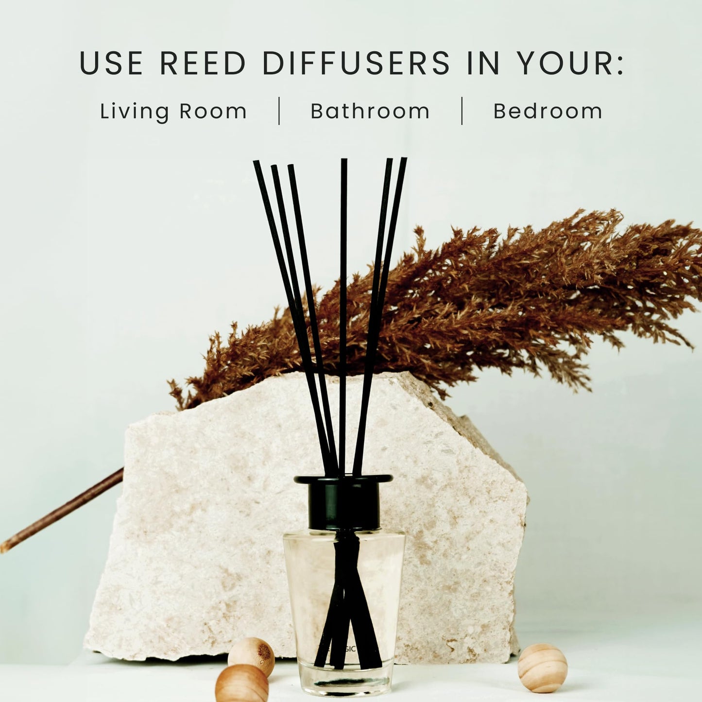 The Magic Scent White Tea Reed Diffuser for Home - Luxury Decorative Scent Diffuser with Premium Fiber Reeds for Lasting Gentle Dispersal - Natural, Toxin-Free Aroma Inspired by a Tranquil Spa