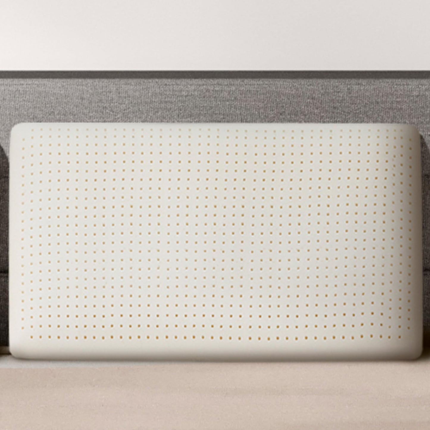 muiuyoe Natural Talalay Latex Pillow, Bed Pillow for Neck Pain Relief, Breathable Cooling Pillow with 100% Cotton Cover, Oeko-TEX Certified Support for Side, Back Sleepers (1, Standard (High Loft))