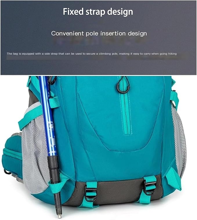 Hiking Backpack Daypack for Outdoor Travel, Lightweight Pack with Multiple Compartments, Unisex for Camping and Daily Use (Black)