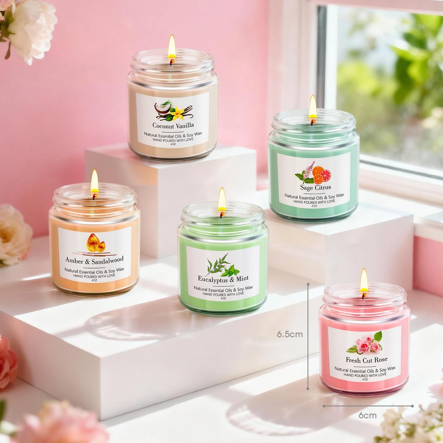 9 Pack Candles Gift for Women Aromatherapy Candles for Home Scented 36 oz 300 Hour Long Lasting Candles Gifts Set, Mothers Day Gifts, Birthday, Valentine, Christmas, Anniversary Holiday Home Decor