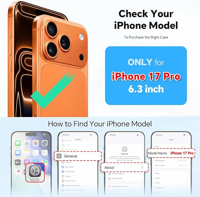 TUCCH Crossbody Detachable Wallet Case for iPhone 17 Pro 6.3" 2025, 9 Card Slots RFID Blocking | Wireless Charging | Wrist Strap Lanyard | Stand | Zipper Pocket | PU Leather Cover | Pearly Light Blue