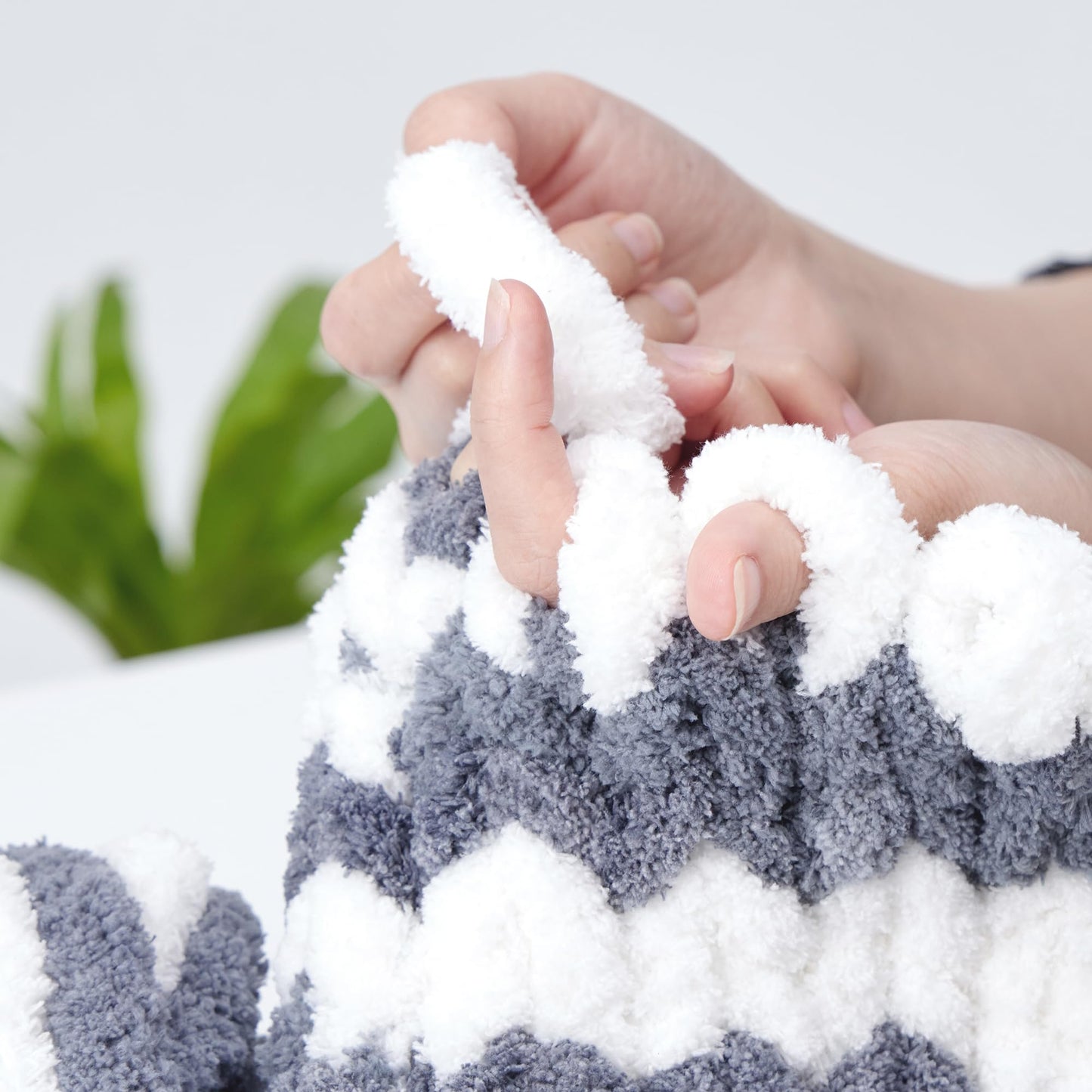 Bulky Chunky Yarn for Hand Knitting Blanket – #10 Jumbo Knitting Yarn, 1 Inch Thick Chenille Jumbo Yarn, No Knots Soft Machine Washable, Super Bulky Yarn 4 Pack for Crochet, Arm Knitting & Crafts