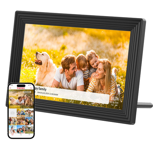 Digital Picture Frame,10.1 Inch Frameo Digital Photo Frame, 1280x800 IPS LCD Touch Screen,16GB, Supports SD Cards,Share Happy Moments Instantly via Frameo App from Anywhere,Best Gifts for Your Loves
